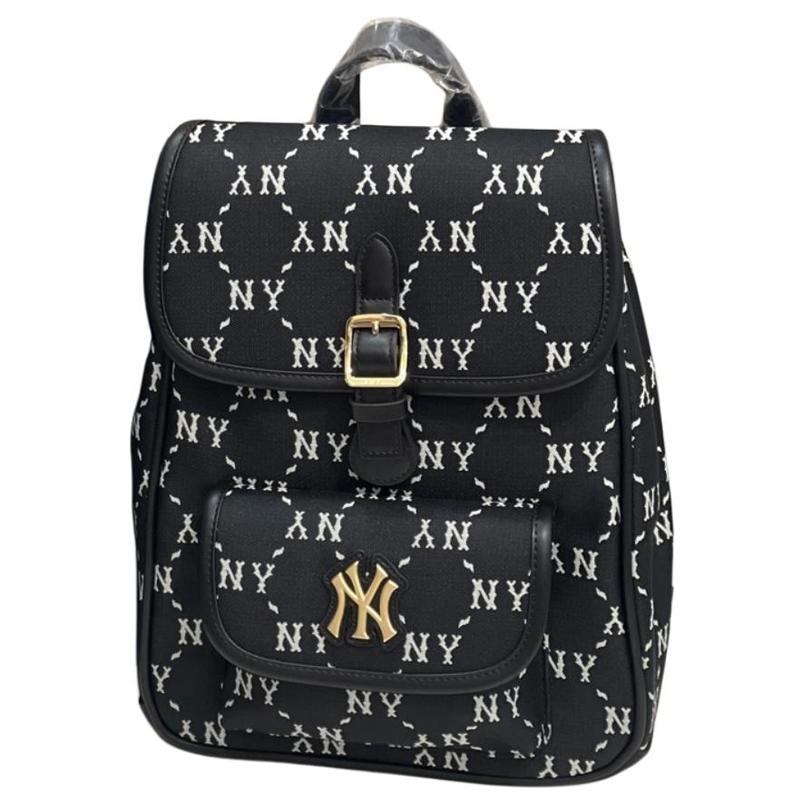New MLB Polyester Backpack Unisex Black 7ABKMD74-50BKS