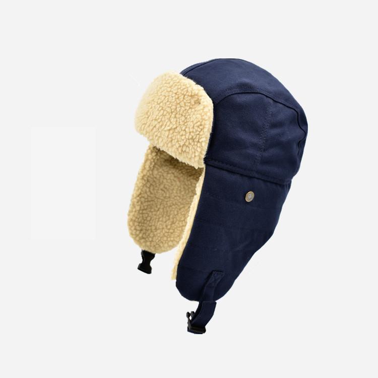 Donnerhall Hut Männer und Frauen Winter Ohrenschutz Baumwollmütze Radfahren Warm Pilot Biker Mütze