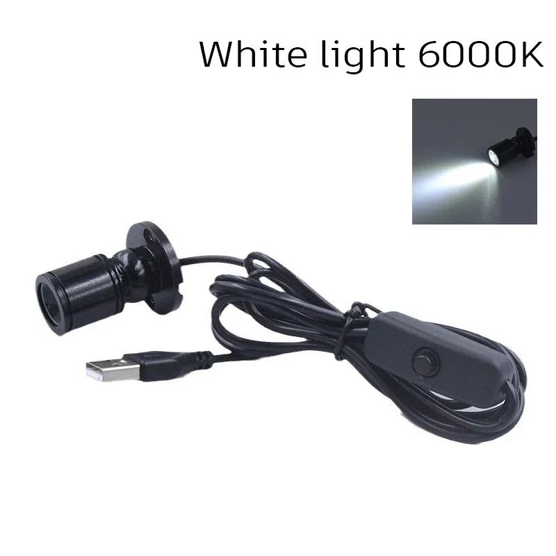 

USB 5V Светодиодный точечный светильник 1 Вт 3 Вт Накладной для шкафа Витрины Прилавка Ювелирный светильник Вращаемый угол Потолочный мини-прожектор Даунлайт