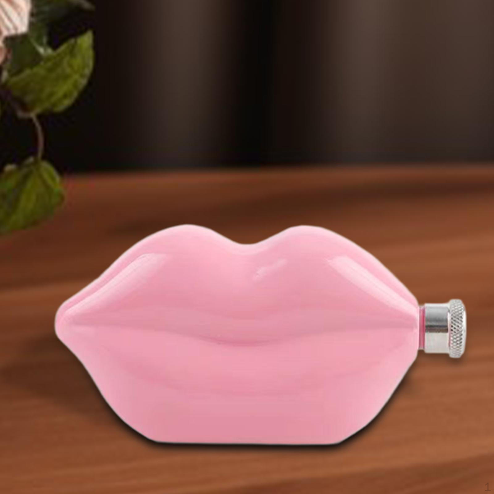 

Фляжка в форме губ, аксессуары для питья, 5 унций, карманная набедренная для путешествий на открытом воздухе розовый