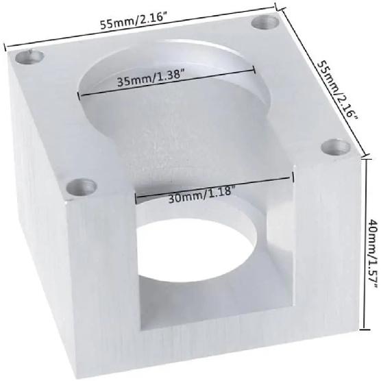 Aluminium Nema23 Schrittmotor Montagehalterung Halterungsbasis Stützplatte Halter Klemme CNC Zubehör