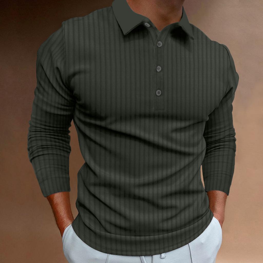 Herren Hemden Klassisch Langarm Knöpfe Fitness Workout T-Shirts Lässig Herbst Gym Muskelbetont Sporttops