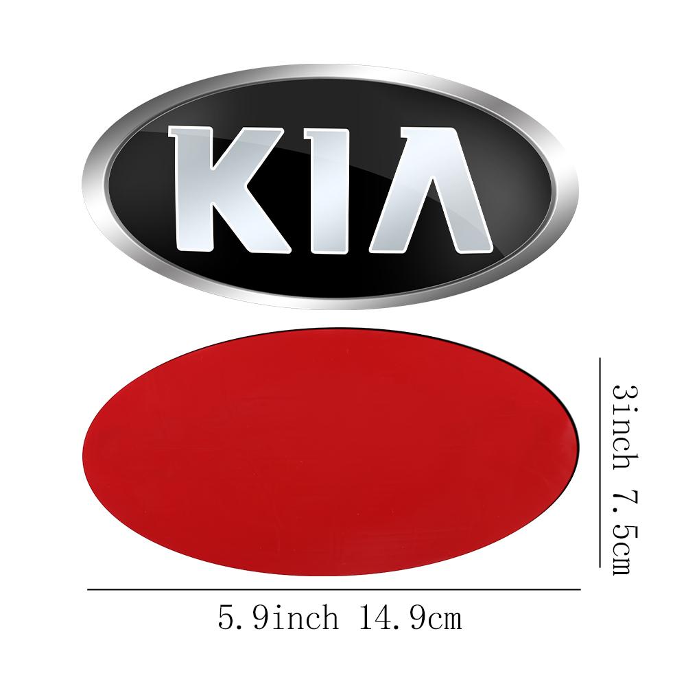 1 Stück Auto Frontklappe Emblem Heckklappe Abzeichen Aufkleber für Kia Rio Picanto Sportage Niro Morning Ceed Optima Seltos Sorento Cerato