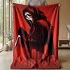 Soft Flannel Blanket Lightweight Cozy Bedroom Living Room CoverScream Ghostface