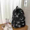 Simple Capacity Large Backpack With Butterfly And Letter Print Design For Daily
