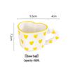 Tazza da Caffè in Ceramica con Piattino - Design Rosa Love Dipinto a Mano