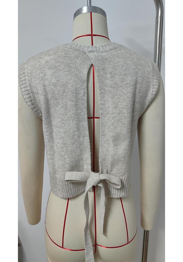 Summer Knit Back-Slit Sweater Vest - Women's New Fashion Arrivals