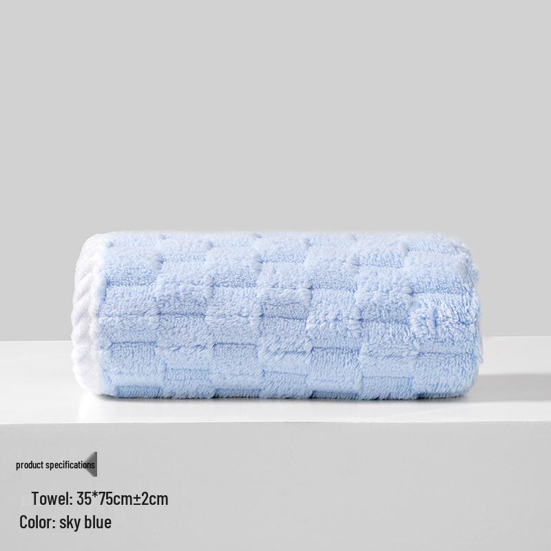 Xiangfengyun Dorge Large Coral Fleece Bath Towel Set - Extra Thick, Soft, and Absorbent (85x150 cm)