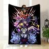 Five Characters In Dynamic Poses Surrounded by Energy Effects and Slashes. for All Seasons Blanket Lunch Break Throw Gift