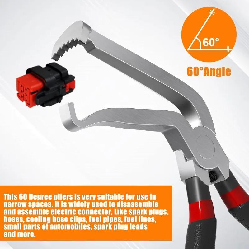 Professional Mechanics Repair Tool Electrical Plug Connector Disconnect Pliers Kit for Fuel Line Breaker Sensor Radio AC Removal