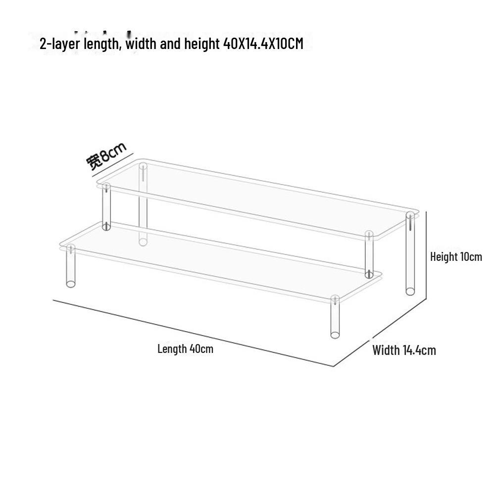 Mehrschichtiger Stufen-Displayständer aus Acryl für Pop Mart Blind Box-Sammlerstücke