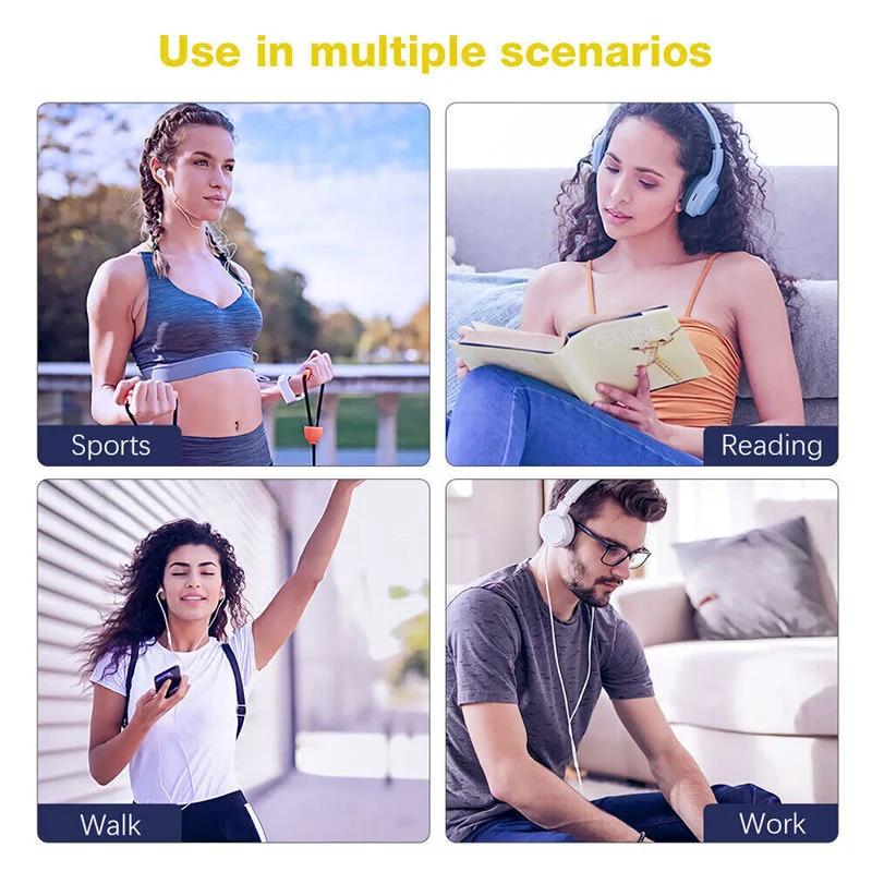 1.8 inch Slim MP3 Player Bluetooth 5.4 Portable Walkman Compatible eBook Recording FM Radio Music Player Built-in Speaker