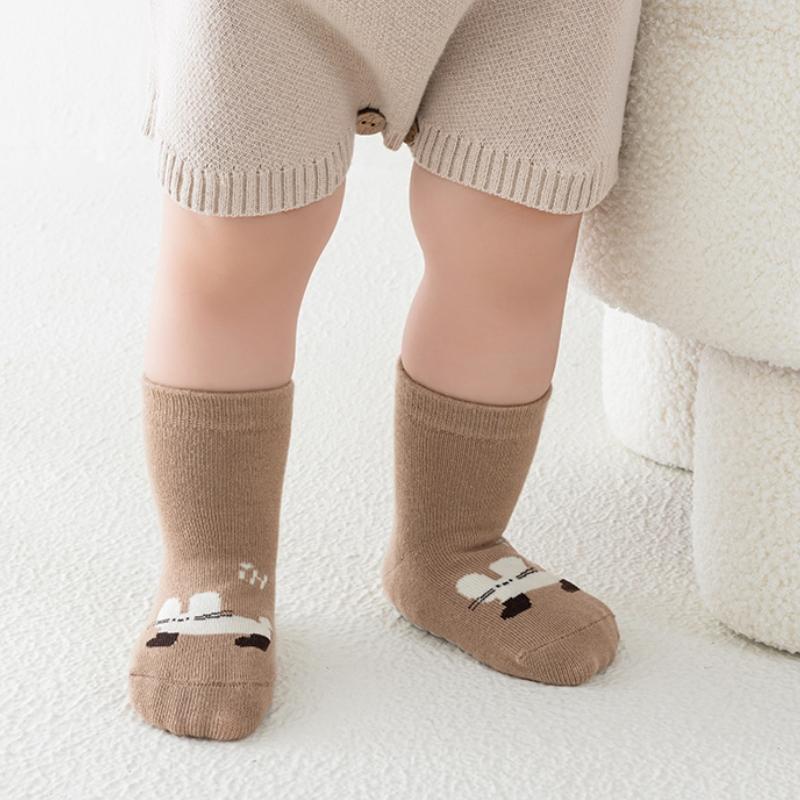 Spring Autumn Children Kids Anti-slip Long Socks Cartoon Soft Baby Toddler Home Trampoline Socks Boys Girls School Sports Socks