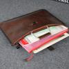 Men's Casual One-shoulder Messenger Trendy Bag Crazy Horse Leather Men's Bag Retro Handbag Simple Atmosphere File Bag