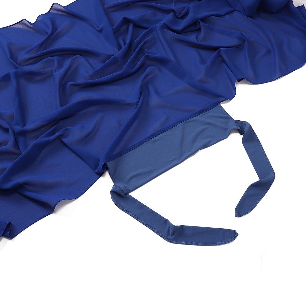 Quick pullover headscarf, pearl chiffon, convenient headscarf, scarf, lazy headscarf set.