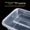 Disposable Round Transparent Plastic Food Containers with Lids