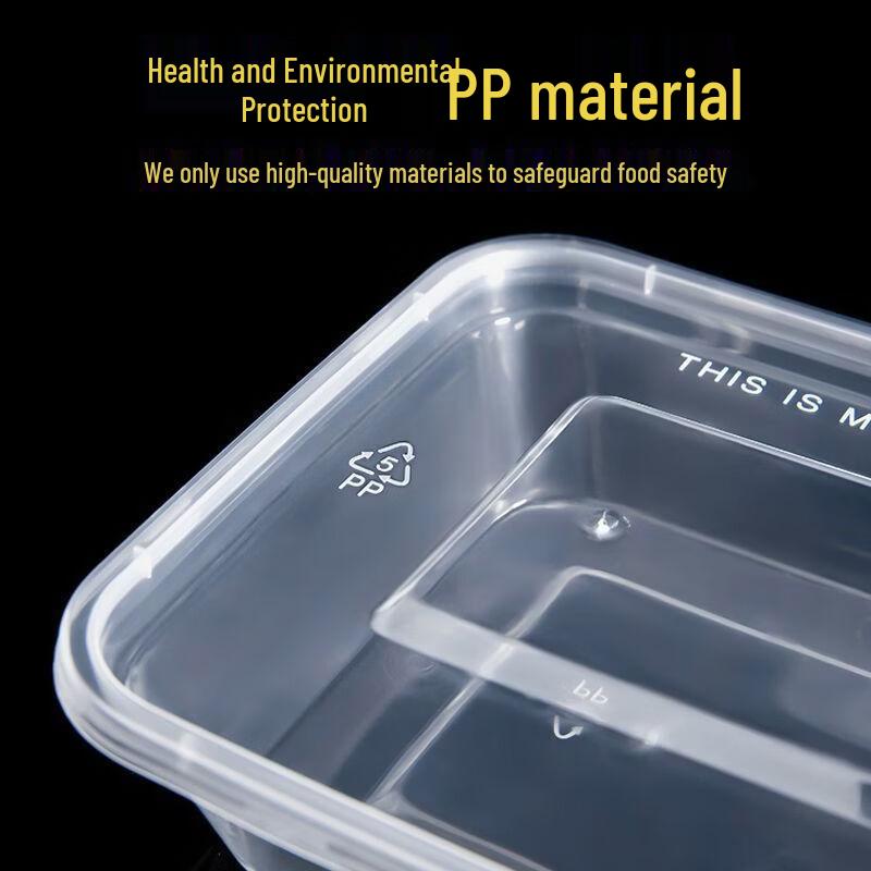 Disposable Round Transparent Plastic Food Containers with Lids