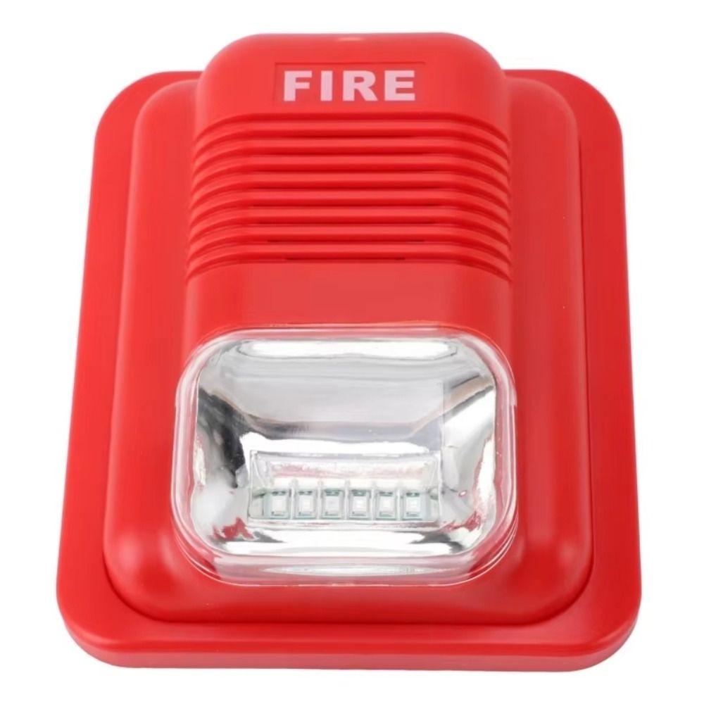 Strobe Light Wireless Fire Alarm Horn Alert Strobe Sounder Sound & Light Alarm  Office Environment