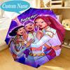 Custom Name Umbrella KPop Cartoon Umbrella 8-Frame for Travel, Camping, Casual Lightweight Portable, Essential for Family Gifts