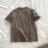 Cotton Summer Clothes Women's New Solid Color Round Neck Loose Base Short-sleeved T-shirt Women's Loose Clothes