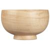 Yamanaka Lacquerware Shirasagi Mokko Soup Shirasagi Bowl Maple Made in Beige Bowl, M, Approx. 11cm, Wood, Natural, Japan,