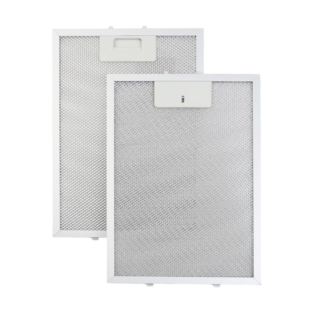 Replacement Aluminum Mesh Grease Filters For Cooker Hood Range Hood Vent 255x230x9mm 2PCS For Kitchen Ventilation