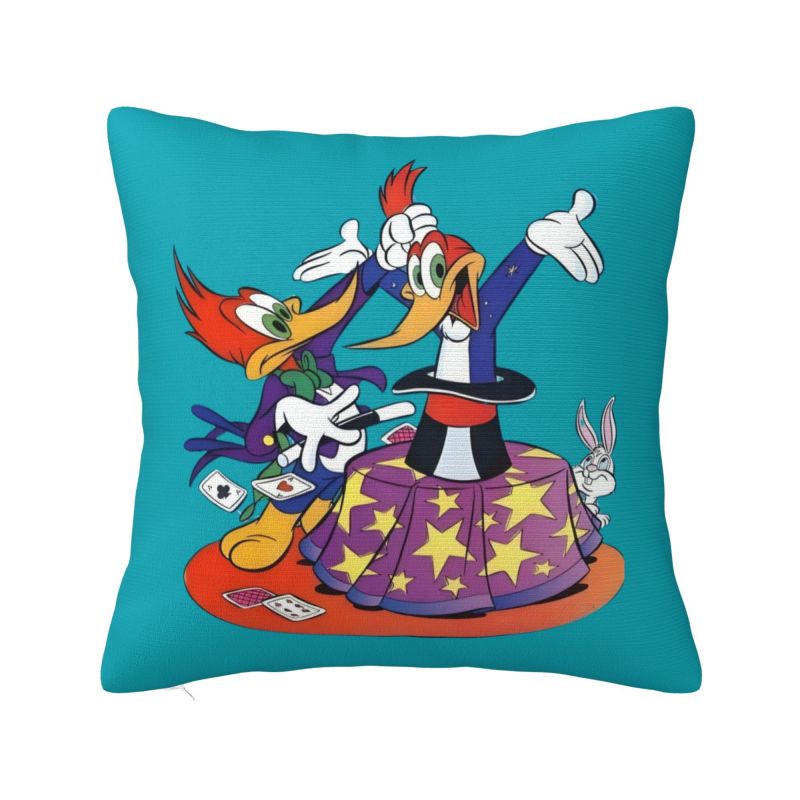 Custom Disney Woody Woodpecker IX Pillow Case for Sofa Cartoon Kawaii Anime Nordic Cushion Cover Soft Pillowcase