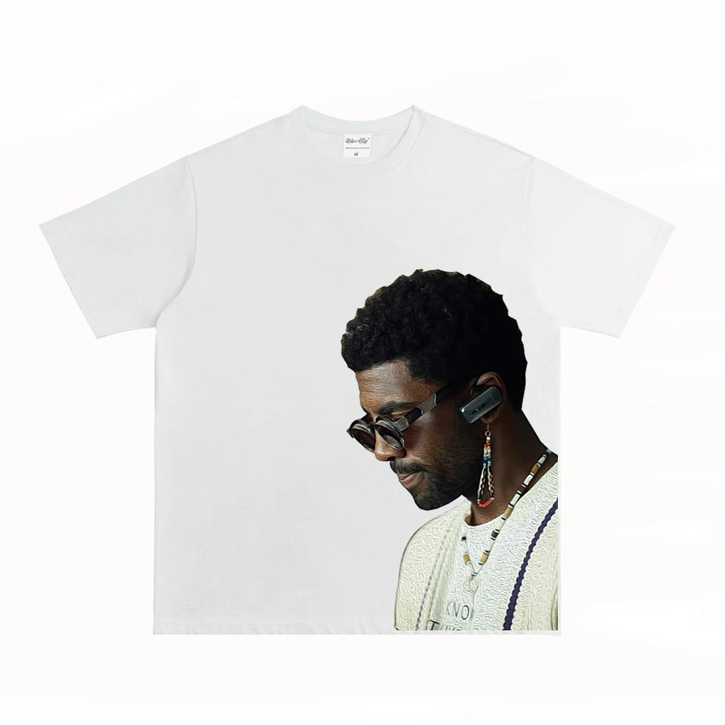 American Style Short-necked Oversized Street Retro VTG Basketball Short-sleeved T-shirt