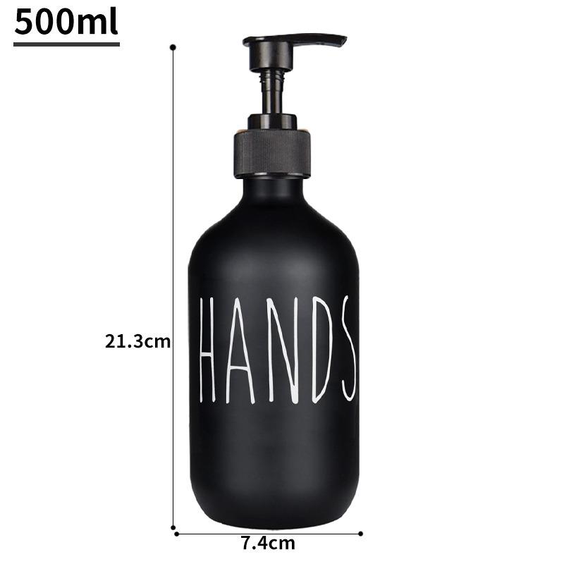 Hand- und Spülseifenspender Set 2 Stück 500ML Lotion-Pumpe Flaschen+Tablett- Nachfüllbare Shampoo- und Spülungsflaschen