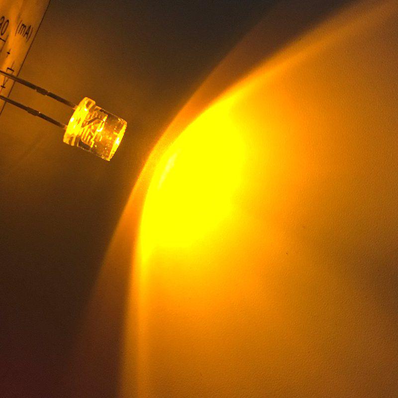 100 Stück 5 mm flache Oberseite, weiß, rot, rosa, gelb, blau, orange, warmweiß, Weitwinkel-Licht-LED