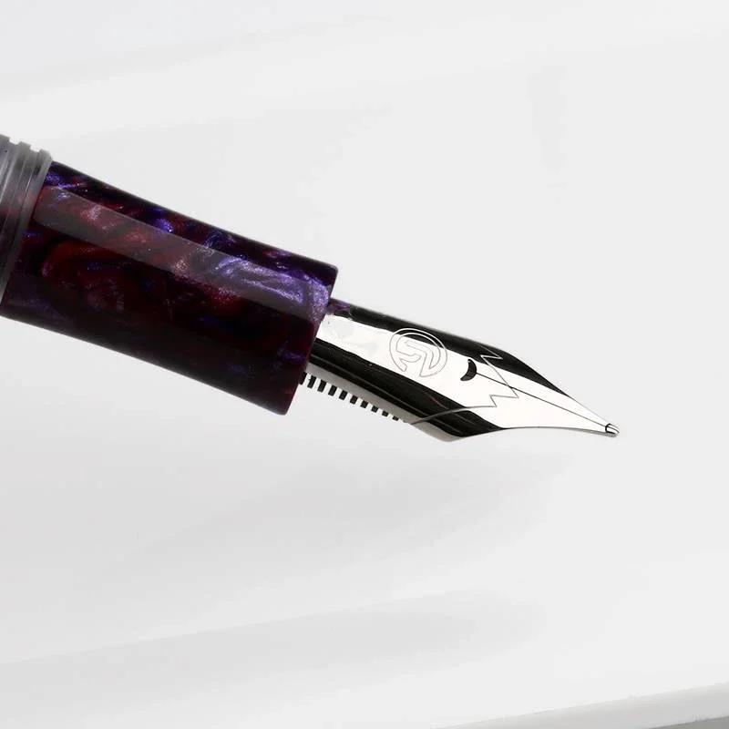 Majohn C1 Pennino Dropper Completamente Trasparente Pennino Fine 0.5mm con Convertitore Grande Capacità di Inchiostro Penna Regalo alla Moda
