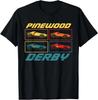 Classic Pinewood Derby Pop Art Cub Scouts Retro Race Cars T-Shirt