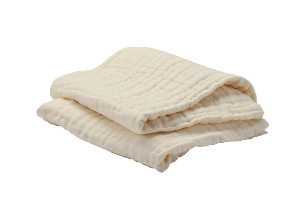 Light Baby Bath Gauze Blanket R-Style 6-Layer Gauze, 105x105cm, Large, Beige, Towel, Swaddle,