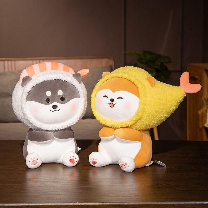 Lovely Animal Shiba Inu &Husky Plushie Toys Super Cute Dolls Stuffed Animal Pillow Nice Birthday Gift for Children