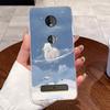 Hülle Für Motorola Moto Z4 Play Hülle Ästhetisch Mode Niedliche Katze Astronaut Weiches Silikon Schutzhülle Transparente Handyhülle