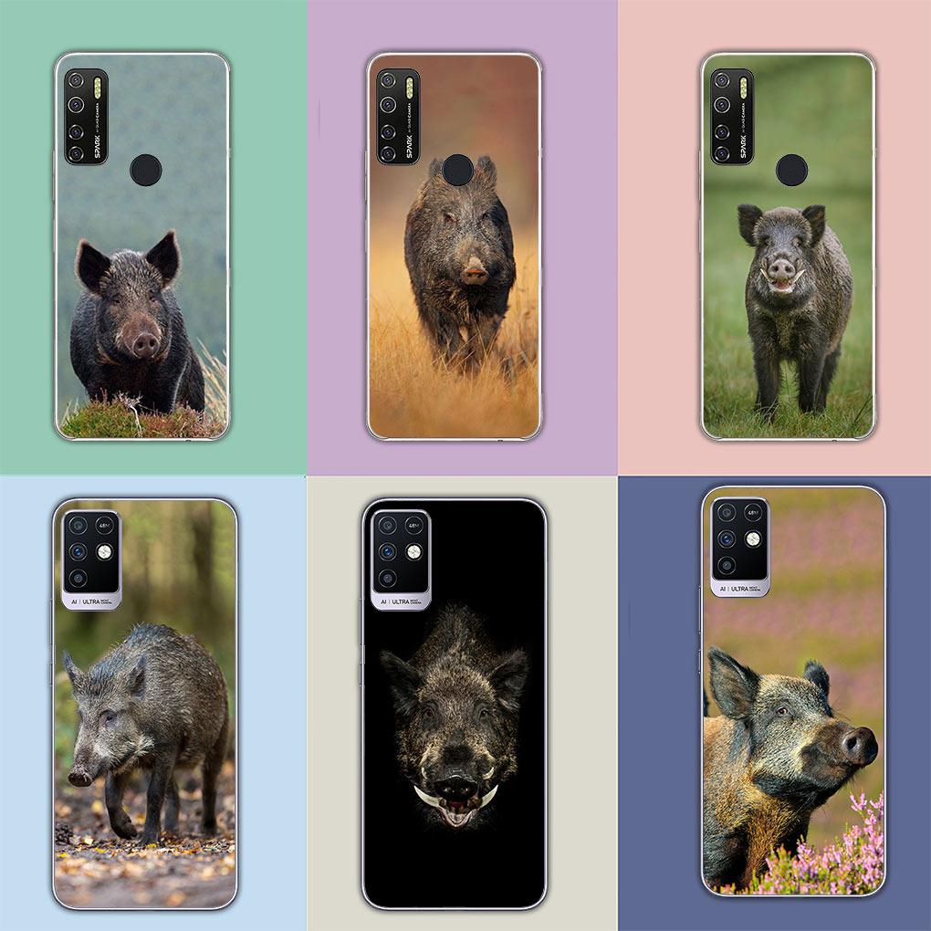 Animal Wild Boar Pig Phone Casing Cover for Motorola Moto G13 G14 G53 G54 G62 G72 G82 G84 E13 E20 G42 G32 G23 G22 Soft Case