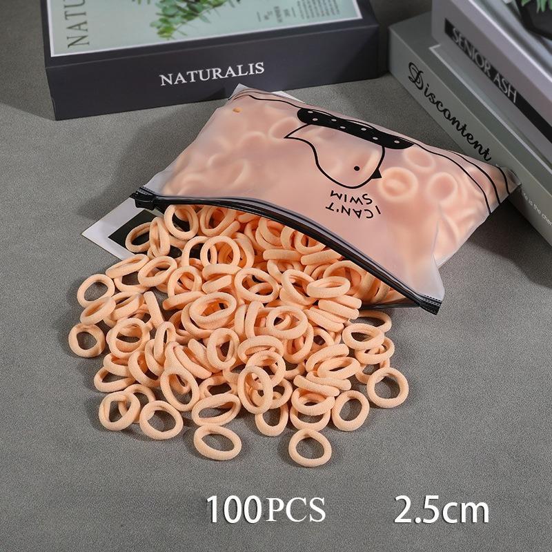 100 Stück Baby-Gummiband Damen Haargummi Kinder Mädchen Stirnband Hochelastisches Haarband Mädchen Haarschmuck Kopfbedeckung