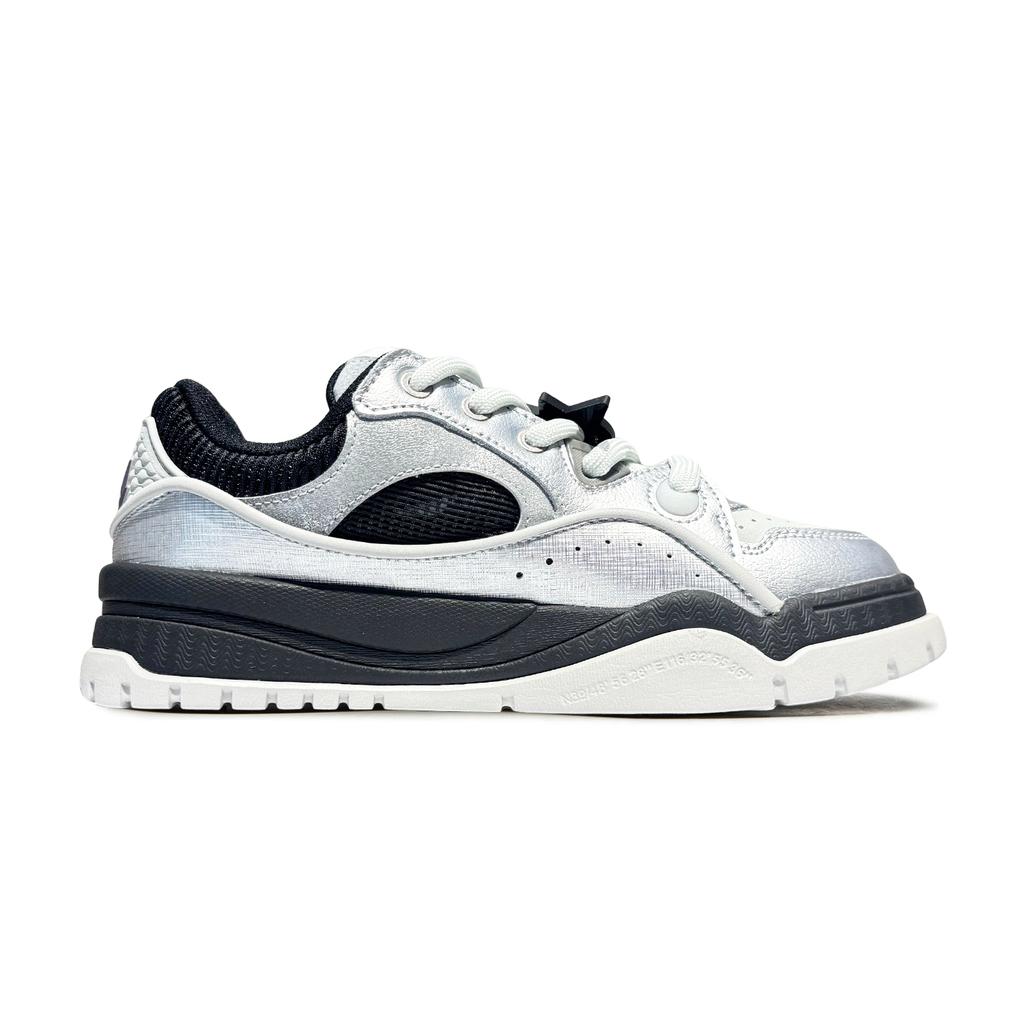 Li Ning Buu Sports Classic Versatile Durable Breathable Low-Top Skate Shoes Men Sneakers Silver AGCV279-4