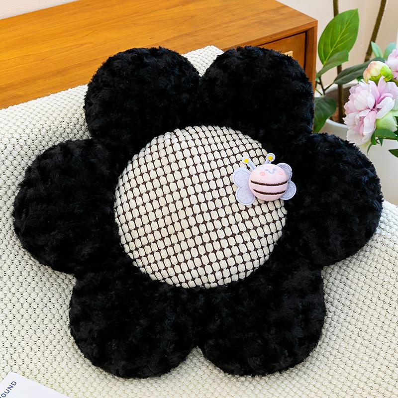 Flower Plush Seat Cushion With Thick Padding For Home Office Comfort Gift For All