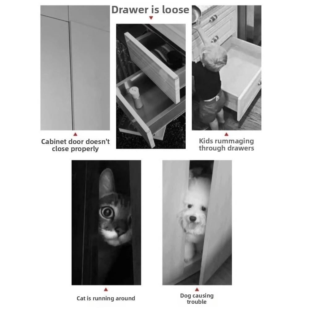 5Set Ultra-Thin Cabinet Catches Strong Magnetic Drawer Magnet Catch Door Magnets Stops Kitchen