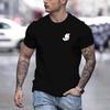 Casual Crew Neck Short Sleeve Fashion Printed Top Loose T-Shirts Men’s