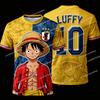 2026 Giappone One Piece Luffy Maglia da Calcio T-shirt Uomo/Donna Felpa ad Asciugatura Rapida