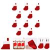 10Pcs Christmas Cutlery Set Non woven Fabric Holder Silverware ganizer Dinner Party Knives Forks Cover Socks Storage