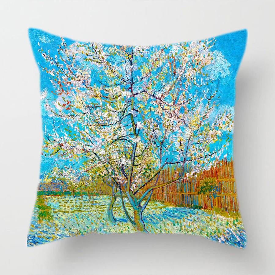 

Клод Моне, чехол для подушки из полиэстера с принтом, чехол для дивана, пейзаж, всемирно известная картина маслом, декоративная наволочка, домашний декор