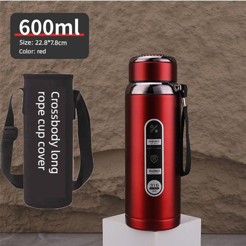 316 Steel Large-Capacity Thermos Cup for Men and Women with Filter Tea Cup Adult Business Portable Large Cup Gift Cup 600