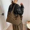 Tragetasche mit großem Fassungsvermögen, Umhängetasche, Hochwertige und schlichte Pendler-Achseltasche