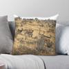 Western Desert Mule Deer Pillowcase Polyester Linen Velvet Creative Zip Decorative Pillow Case Sofa Cushion Cover