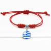 Red Bracelet Trendy With Timeless Gem European Country Flags Unisex Material Mixed