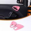 Pink Interior Door Handle Bowl Cover Trim For Benz Smart Fortwo 451 2010-15