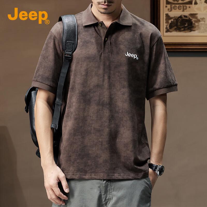 JEEP Men s 100% Cotton Short Sleeve Polo T-Shirt 2XL